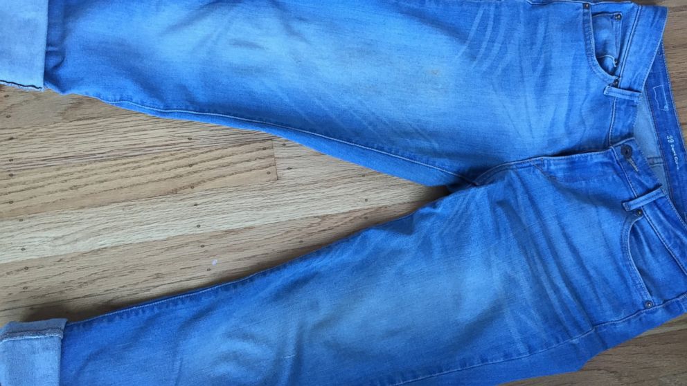 PHOTO: ABC News' Becky Worley wore this pair of jeans for eight months without washing them.