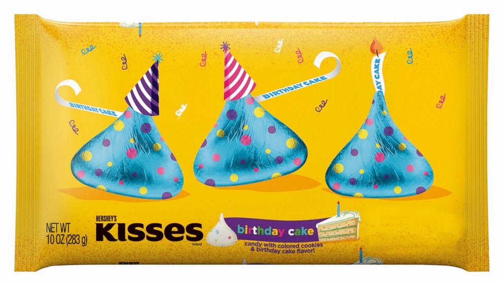Introducing Hershey's Kisses Newest Flavor Birthday Cake