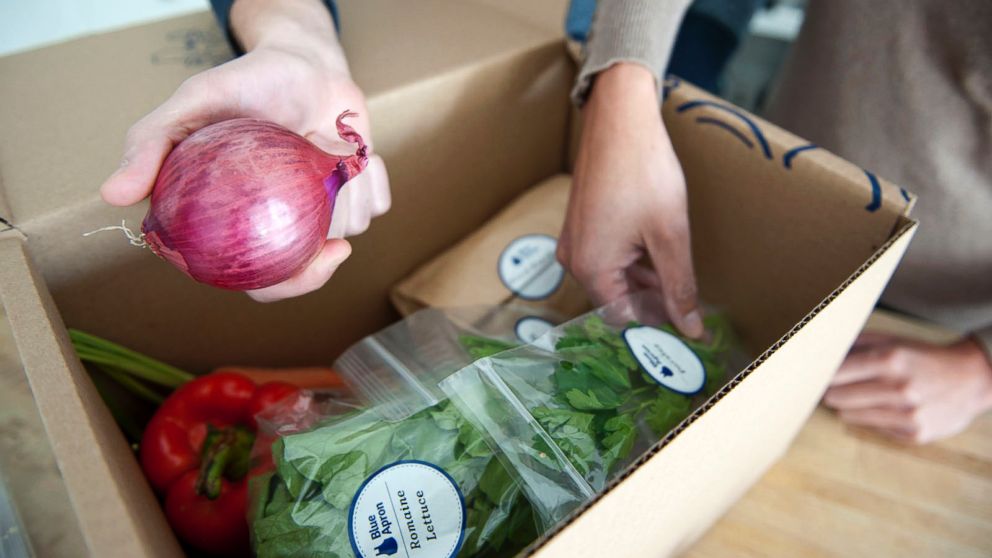 A handful of companies, such as Blue Apron, offer pre-measured ingredients for recipes delivered weekly. Fans say it can save home cooks time and expense.
