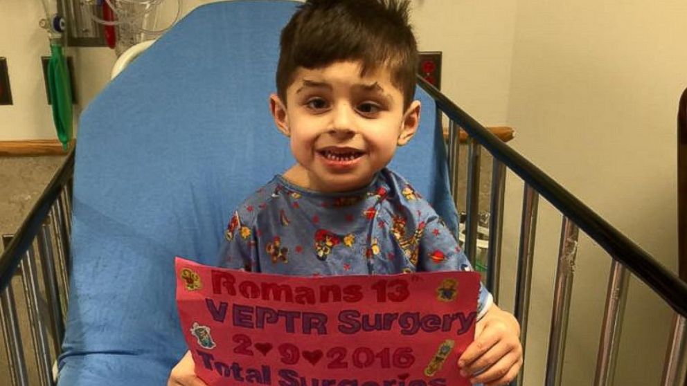 PHOTO:Roman Ducalo, 5, of Staten Island, was born with a rare chest wall tumor.  