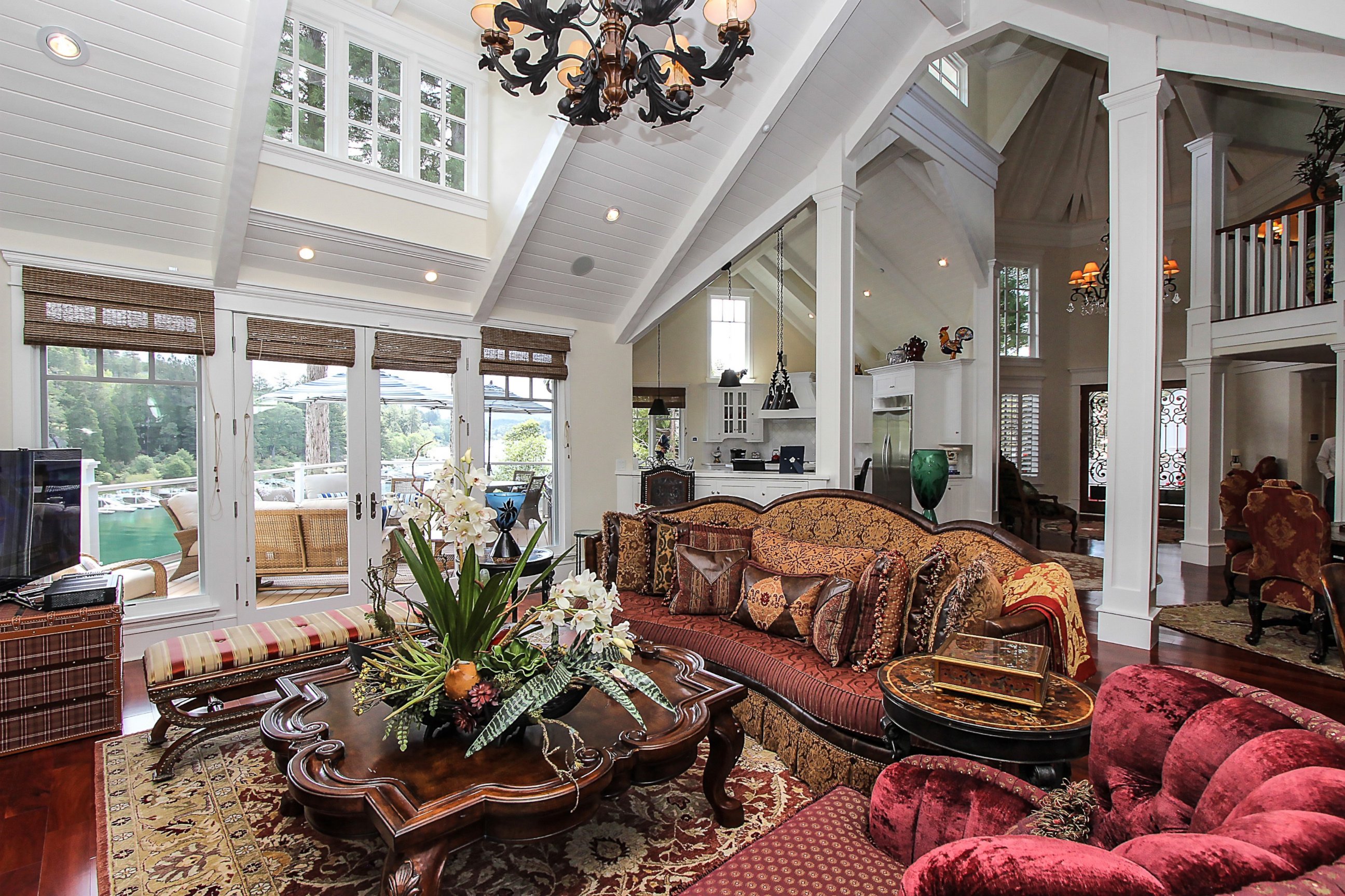 PHOTO: The living room in Brian Wilson's vacation home in Lake Arrowhead, California.