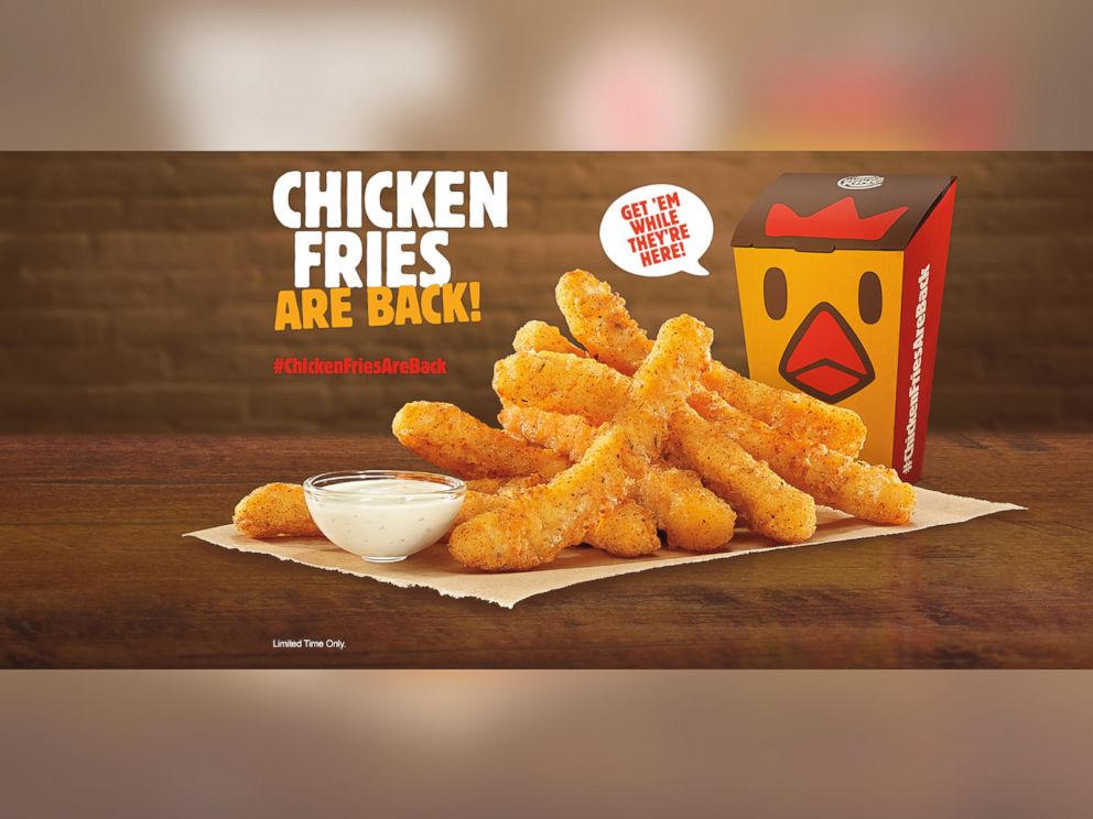 PHOTO: Burger King has brought back its popular chicken fries for a limited time.