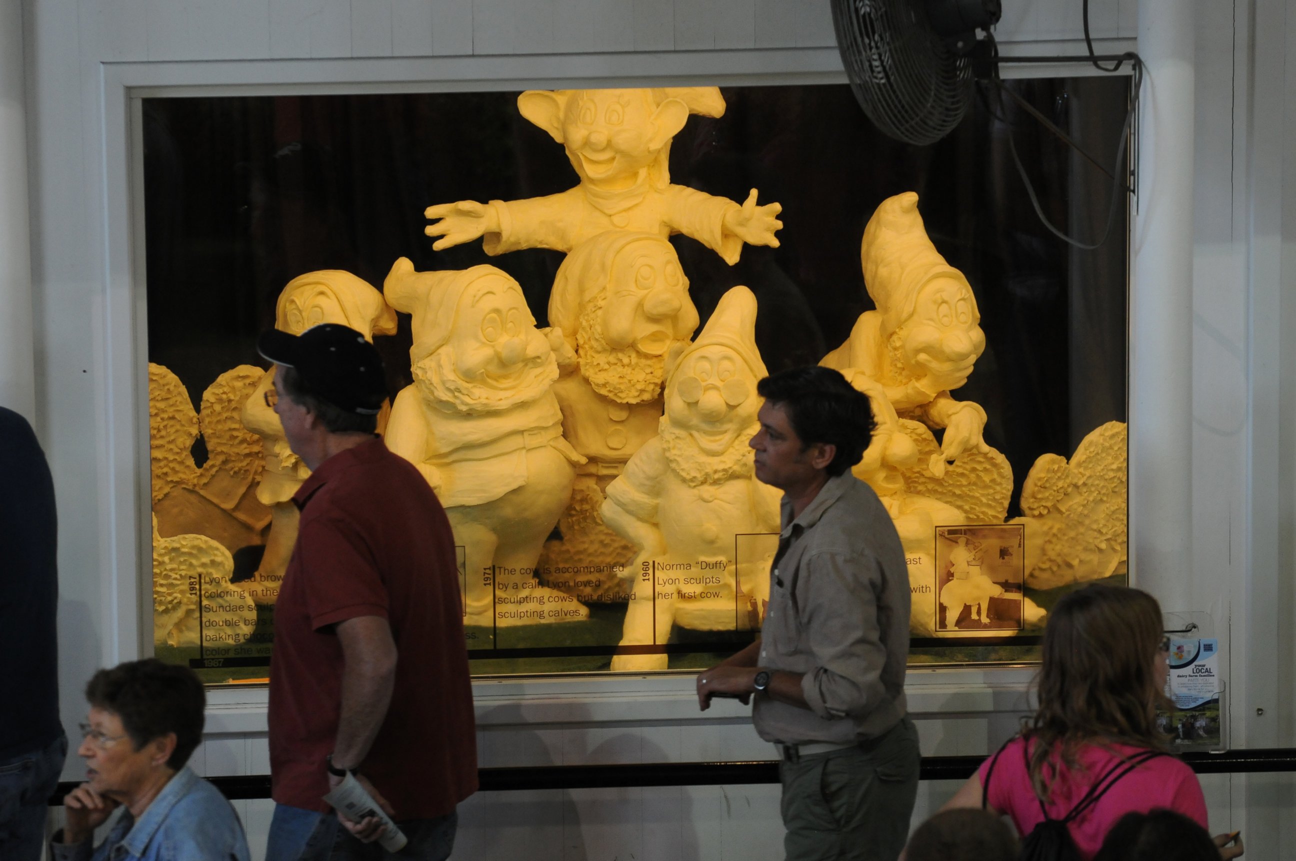 PHOTO: The Iowa State Fair's 2012 companion butter sculpture of Snow White and the Seven Dwarves.
