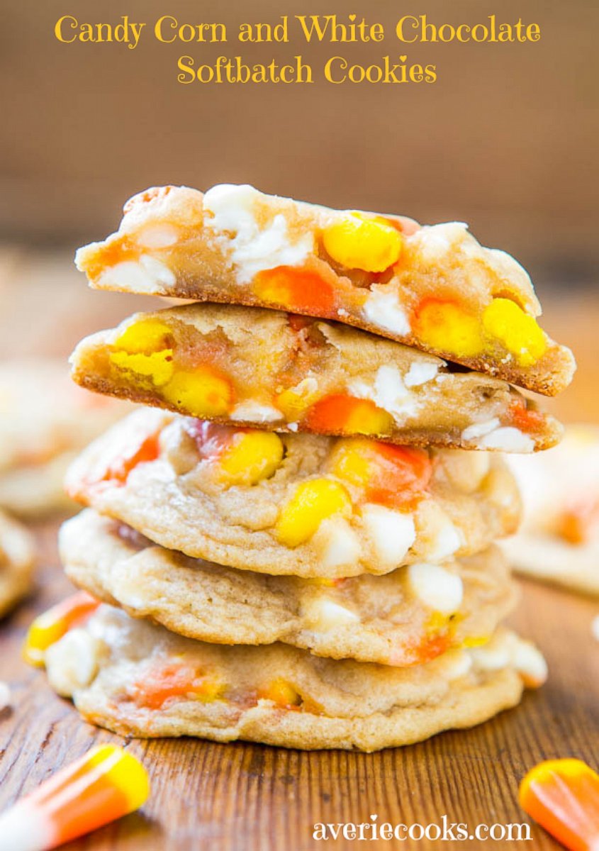 PHOTO: Averie Cooks' Candy Corn and White Chocolate Softbatch Cookies.