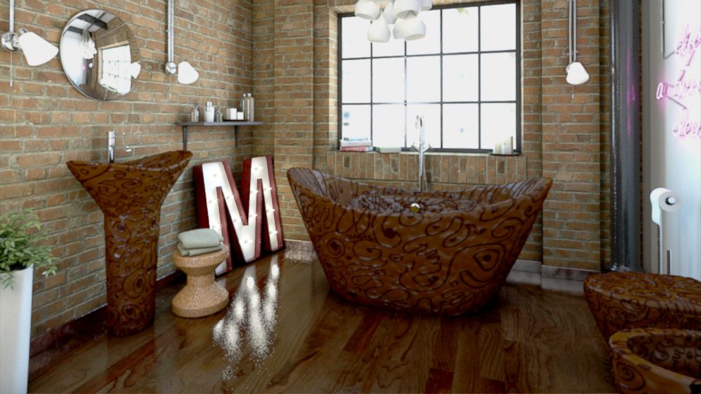 PHOTO: This entire bathroom is made of chocolate and available for purchase.