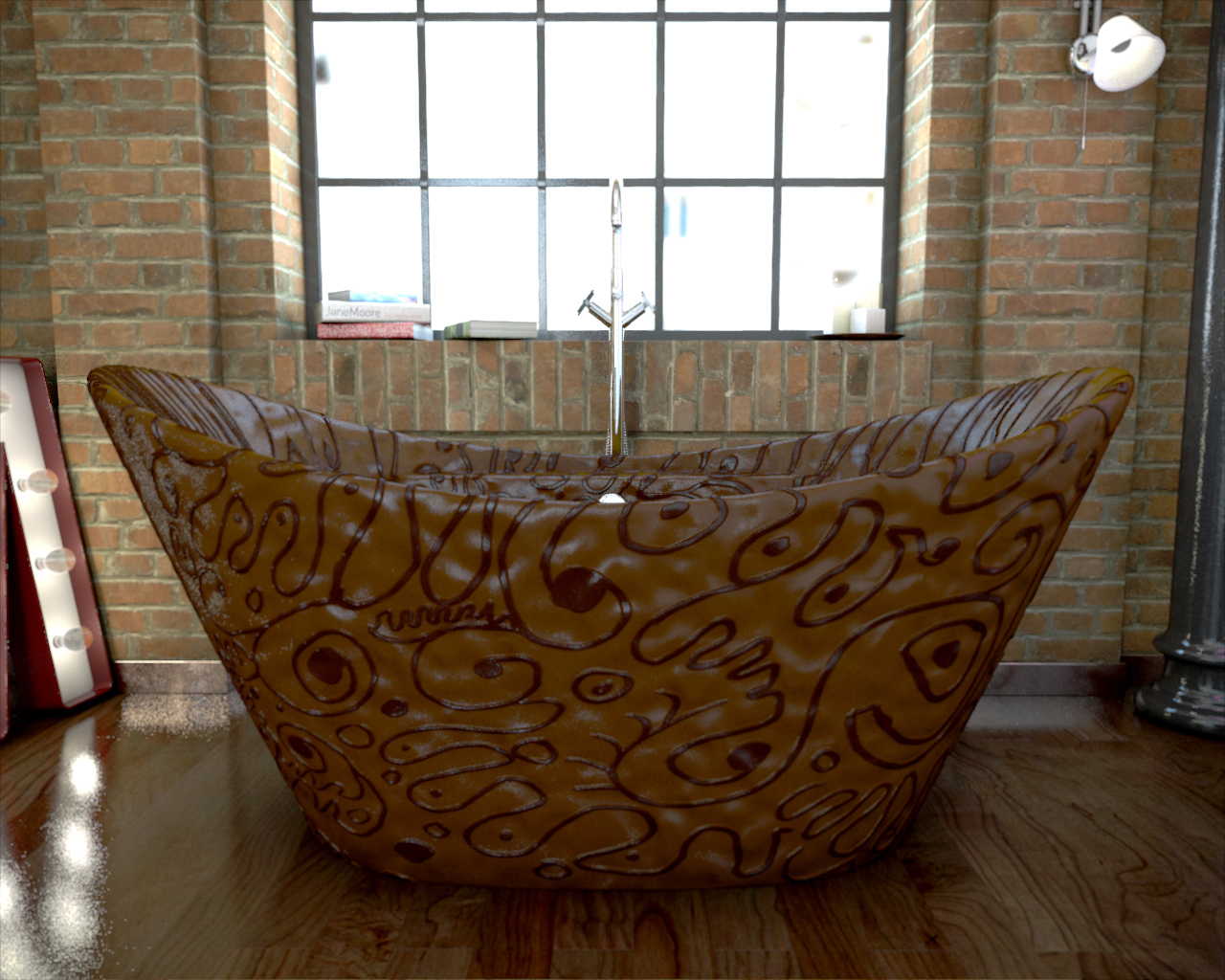 PHOTO: This chocolate bathtub can be yours, but it will set you back over $80,000 and 8 million calories.