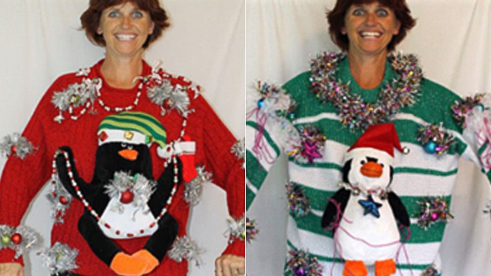 PHOTO: Florida mom Deb Rottum's handmade Christmas sweaters are a viral hit. 