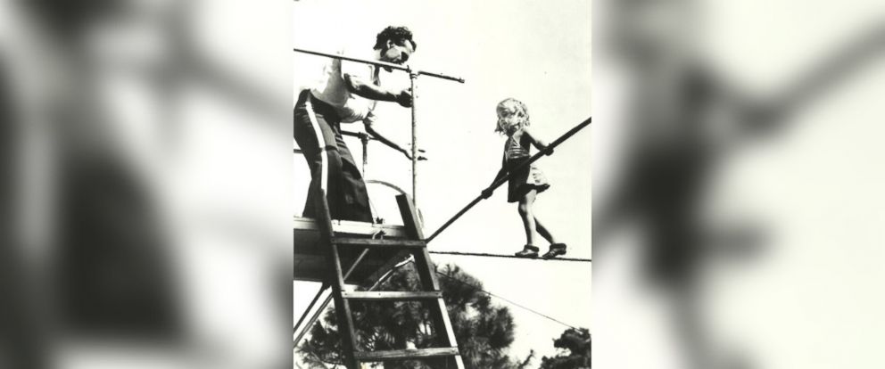 PHOTO: Carla Wallenda seen practicing one of her circus acts as a child. 