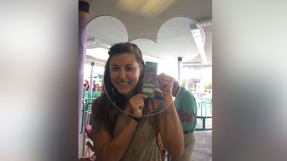 PHOTO: Chelsea Herline, 27, of San Francisco, California, used a pass to the Walt Disney World Parks that was over two decades old.