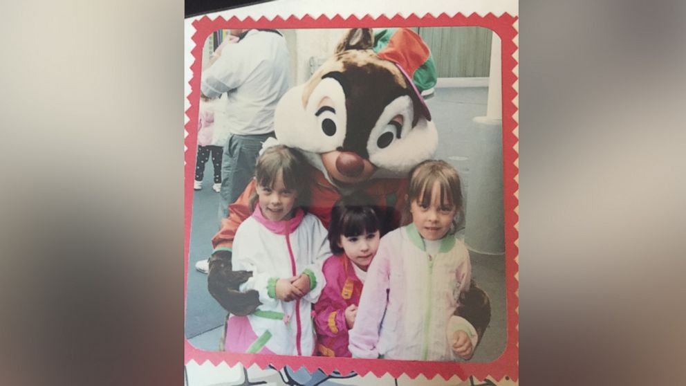 PHOTO: Chelsea was photographed here with her sisters, Whitney and Shannon Herline, who were 6 years old at the time of their Disney trip in 1994