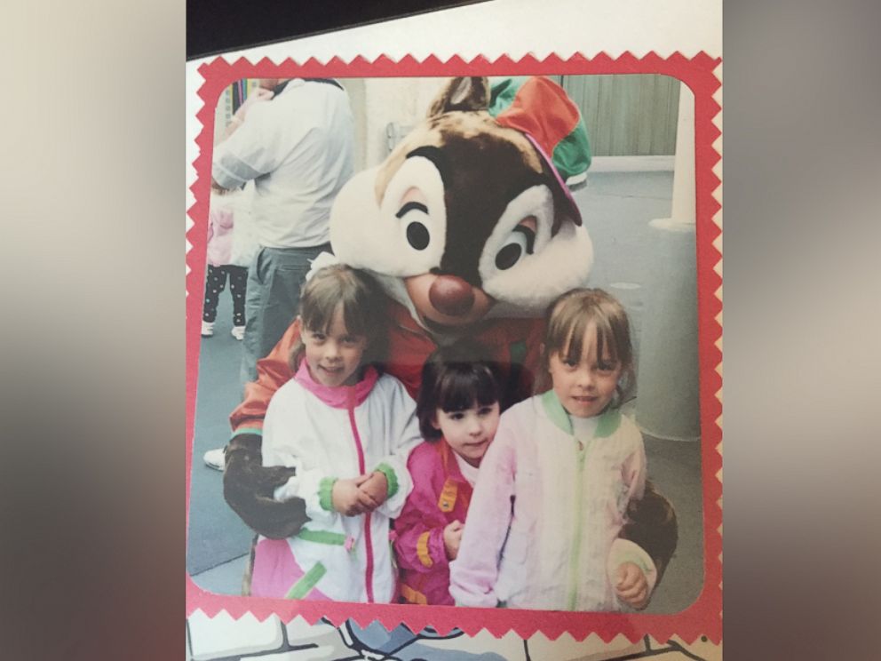 PHOTO: Chelsea was photographed here with her sisters, Whitney and Shannon Herline, who were 6 years old at the time of their Disney trip in 1994