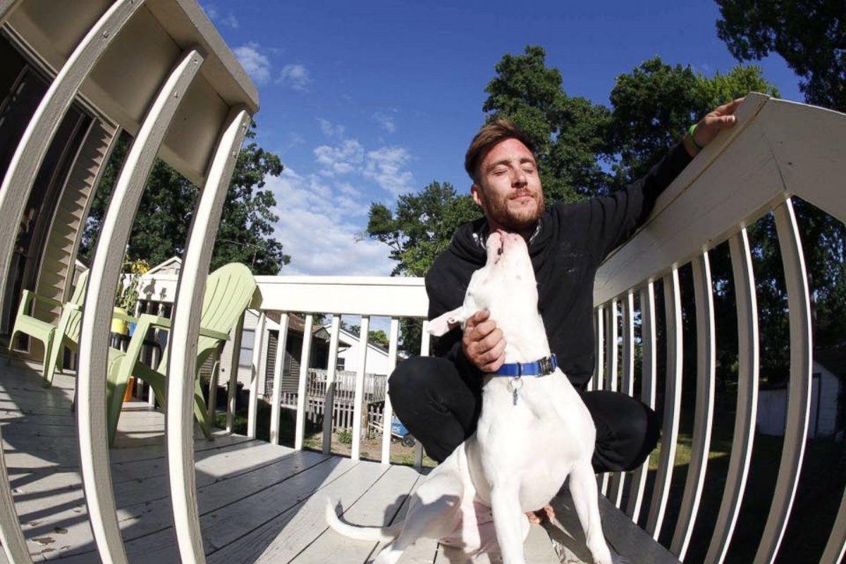 PHOTO: Dan Tillery, of Waterford, Michigan, won a legal battle to keep his dog, Diggy.