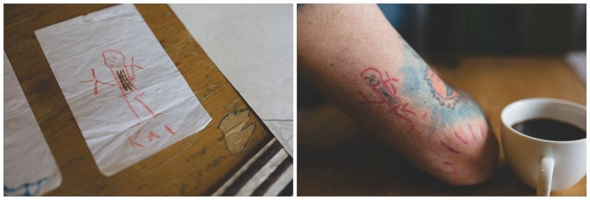 PHOTO: Anderson has been tattooed by three different artists. 
