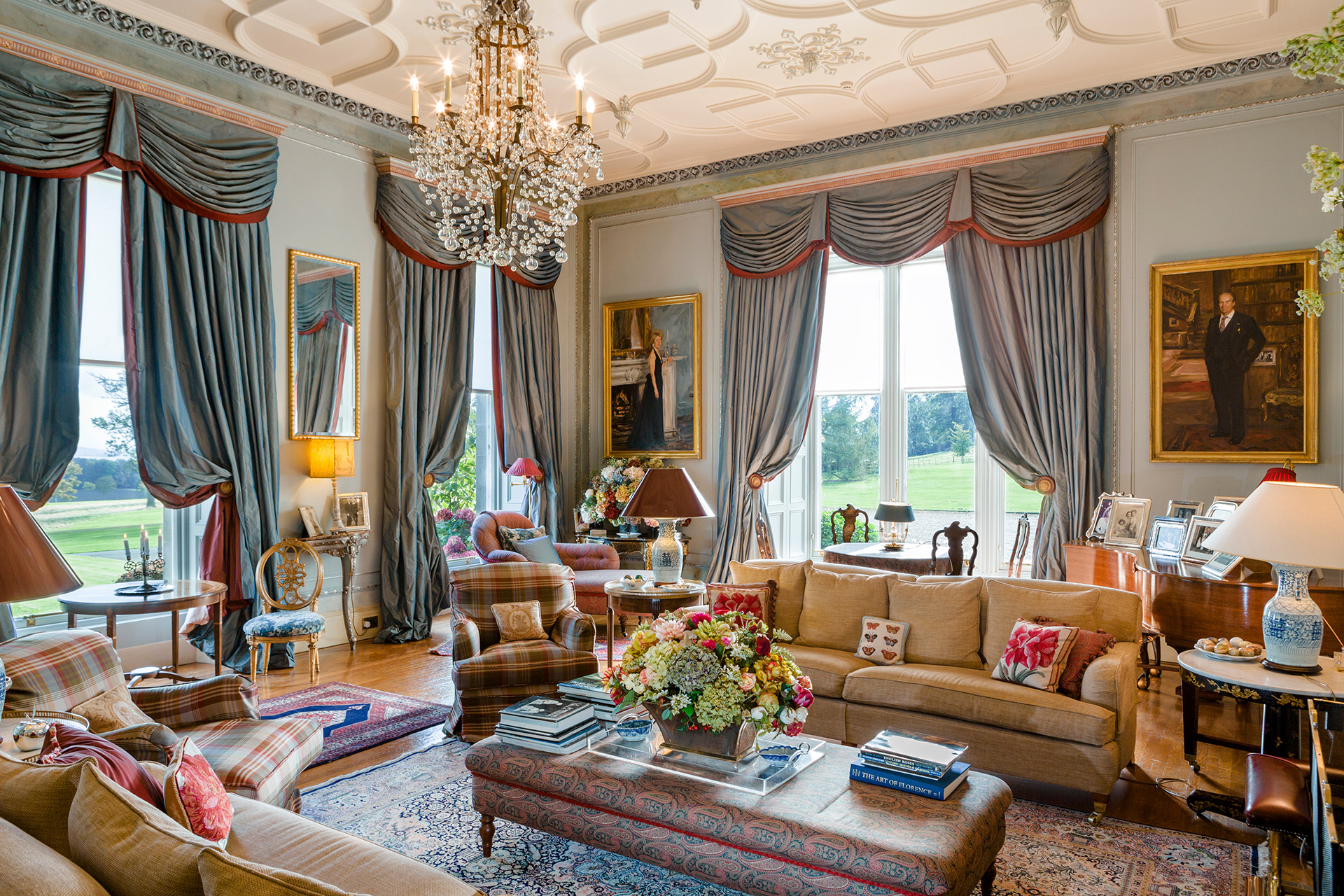 PHOTO: The Drawing Room inside Dundas Castle in Scotland