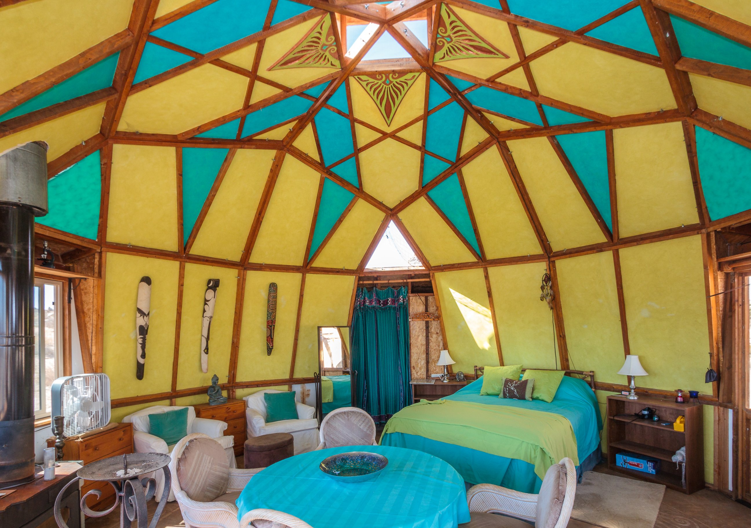 PHOTO: A two-bedroom dome in Pioneertown, California, is perfect for those who want a bit of glamour with their camping.