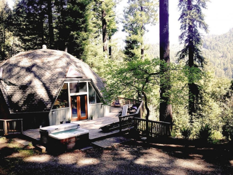 PHOTO: Stay only ten minutes from the Russian River inside this geodesic dome located in Cazadero, California.