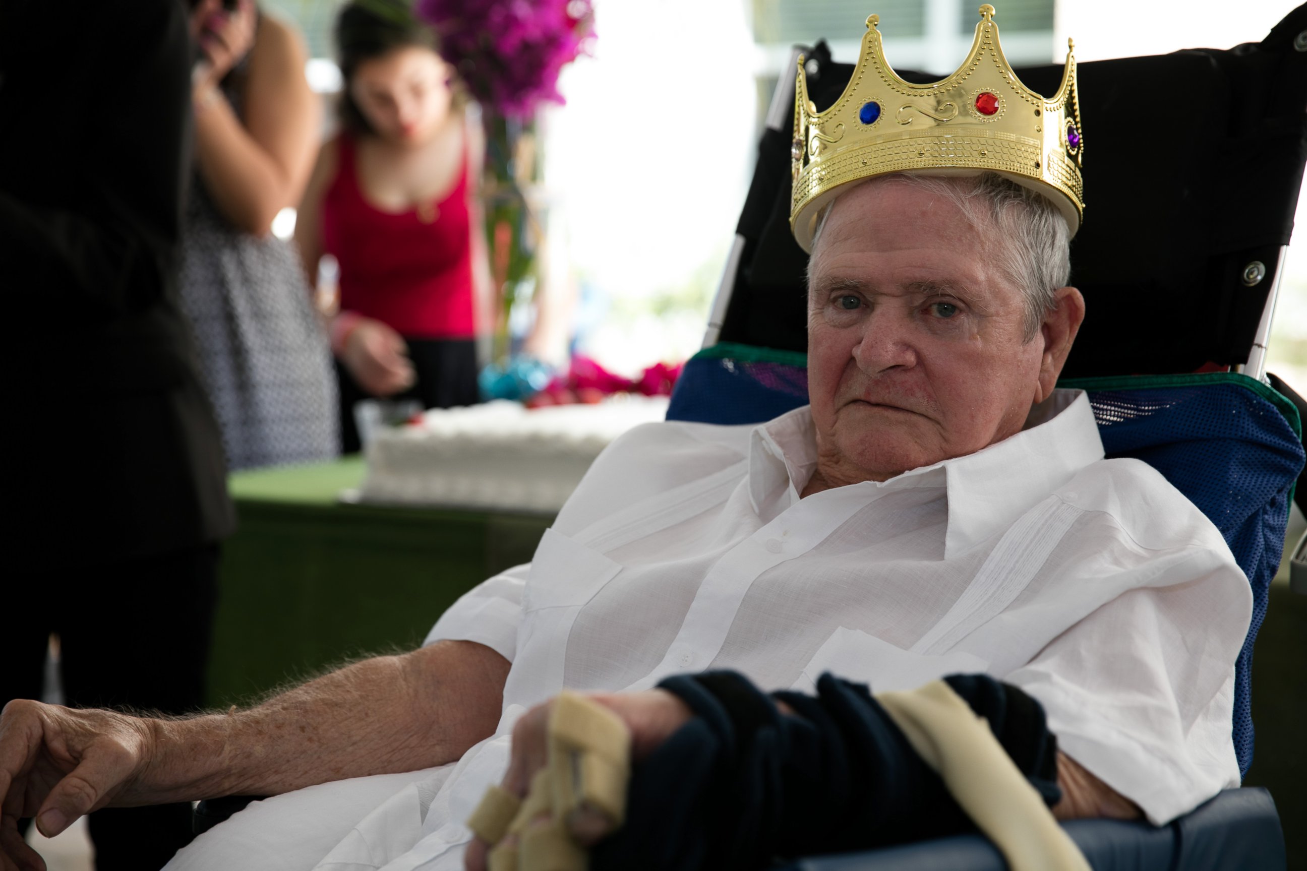 PHOTO: Students at the TERRA Environmental Research Institute in Miami, Florida hosted a "senior" prom for the elderly residents at The Palace Nursing & Rehab Center, April 21, 2016. 
