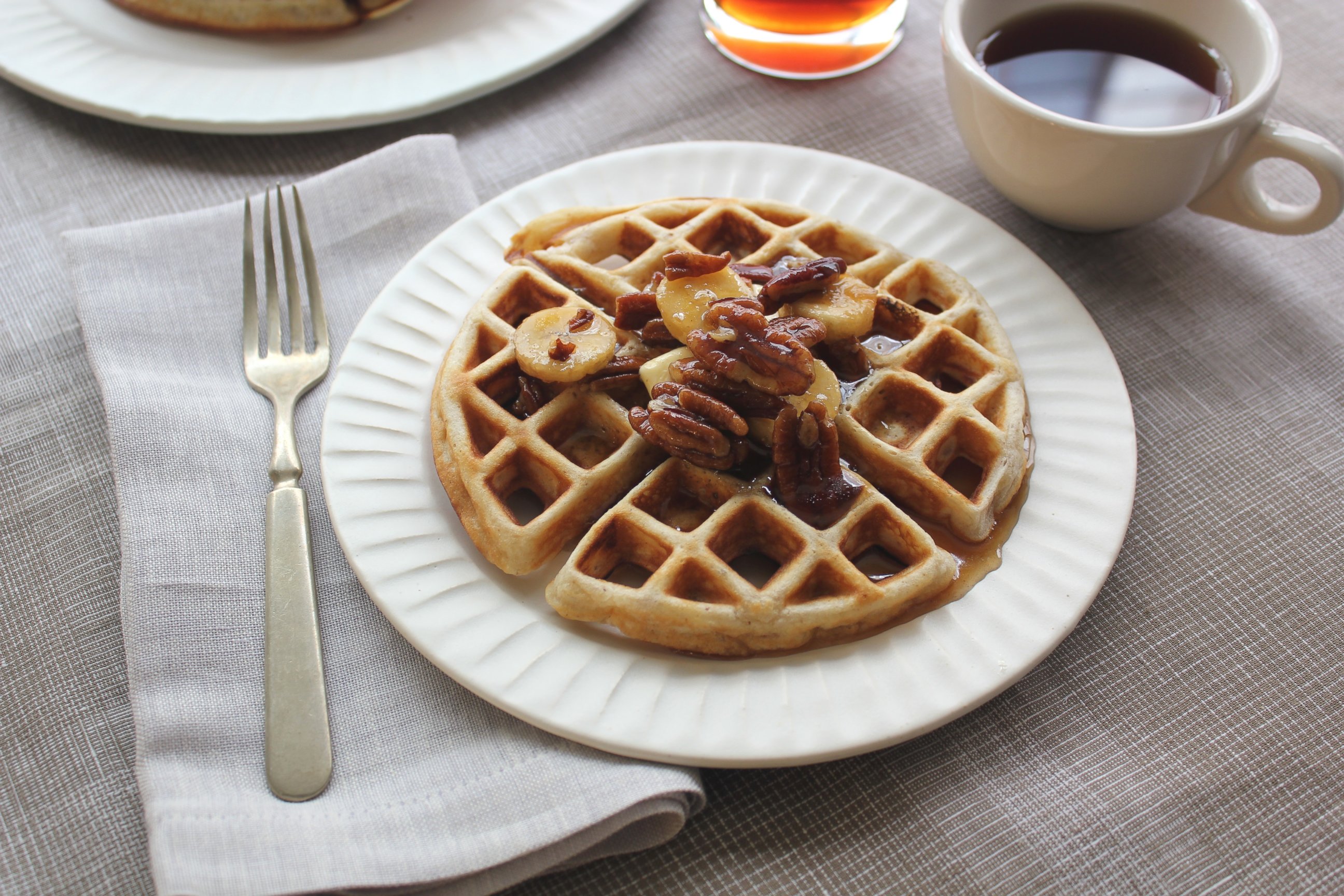 PHOTO: One of Emeril Lagasse's favorite dishes for Mother's Day brunch, pecan waffles, are seen here.