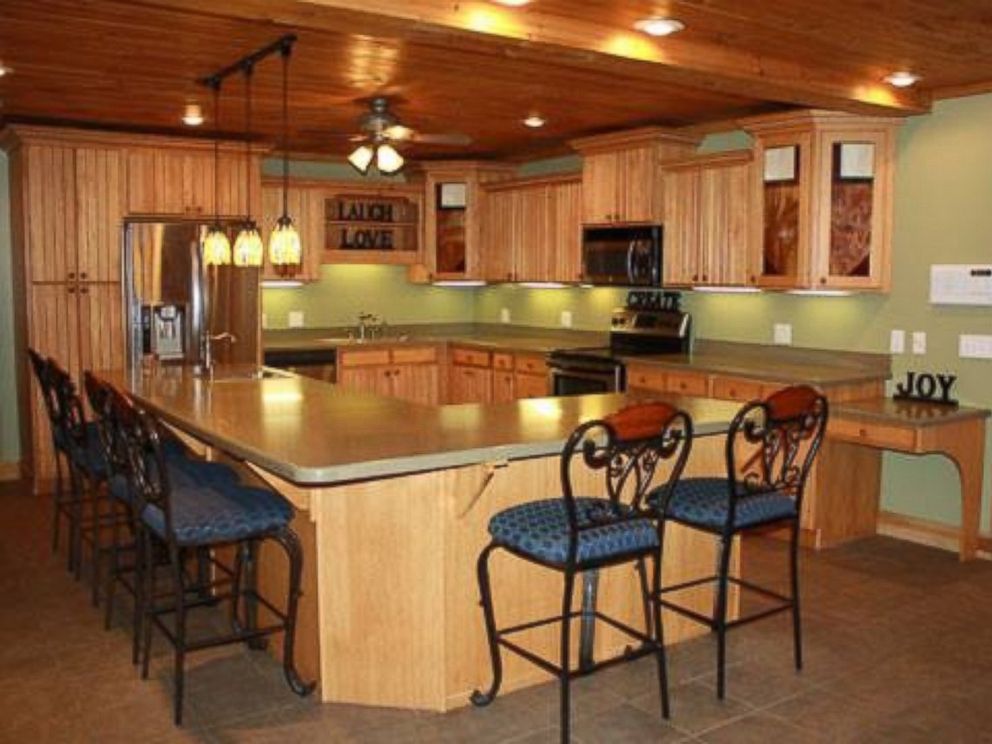 PHOTO: The log home has six bedrooms and four full bathrooms. 