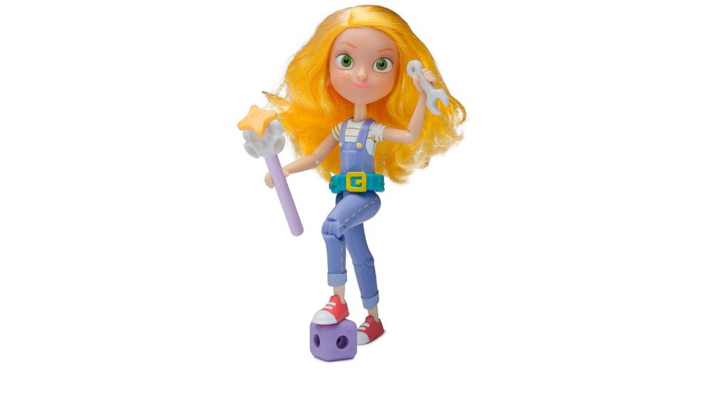 GoldieBlox has unveiled its first girl action figure.