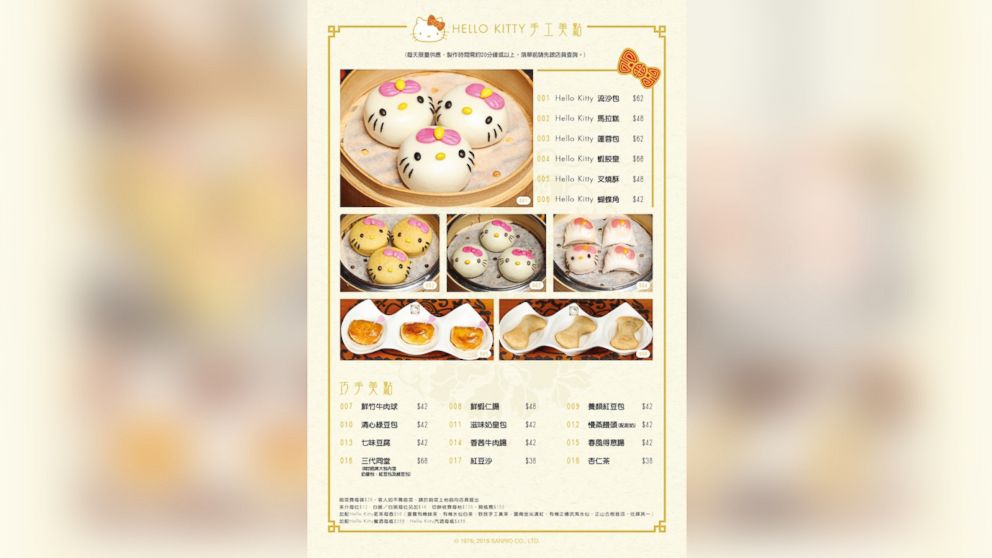 The first Hello Kitty Chinese restaurant has opened in Hong Kong.