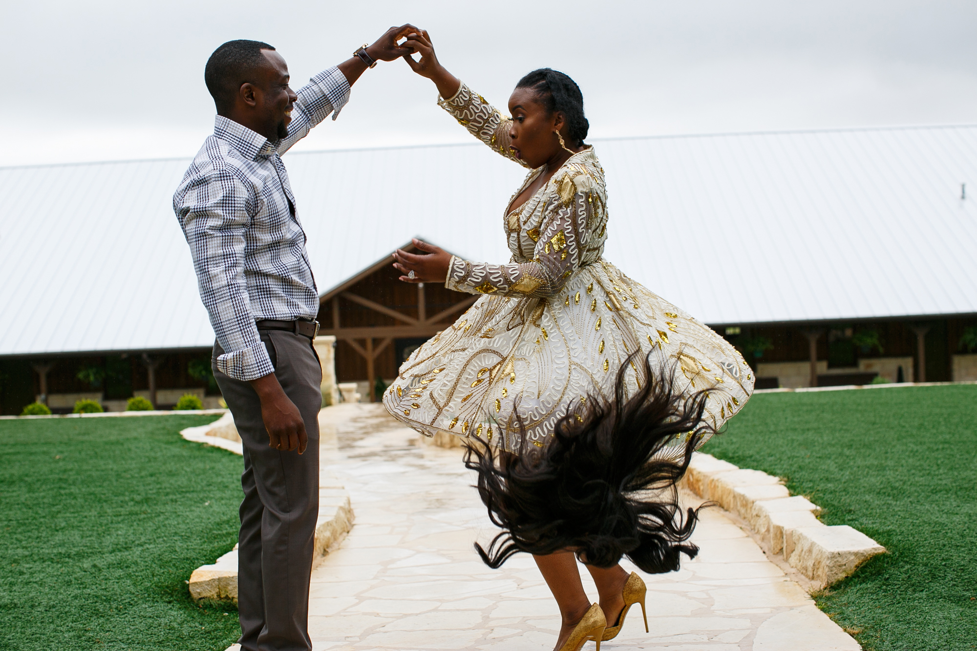 PHOTO: These engagement photos of Jessica Chinyelu Ezeanya and her fiance Hilary Anibowei, of Dallas, Texas, have gone viral on social media.