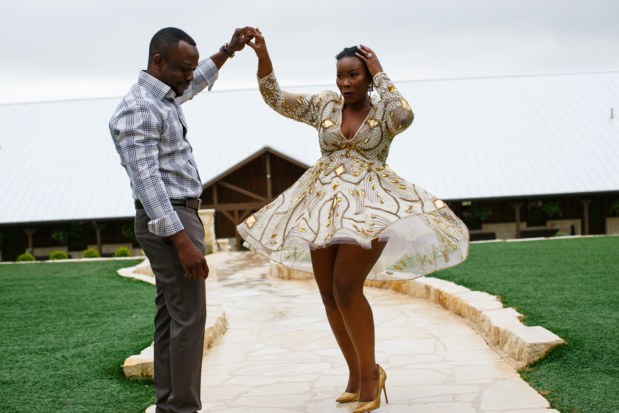 PHOTO: These engagement photos of Jessica Chinyelu Ezeanya and her fiance Hilary Anibowei, of Dallas, Texas, have gone viral on social media.