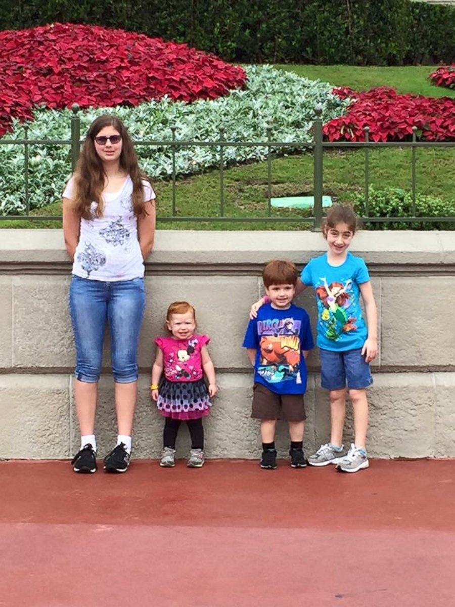 PHOTO: Keira and her siblings photographed at Disney World in Nov. 2015, from left to right: Savannah, 14, Cecilia, 2, Drew, 4, and Keira, 9. 