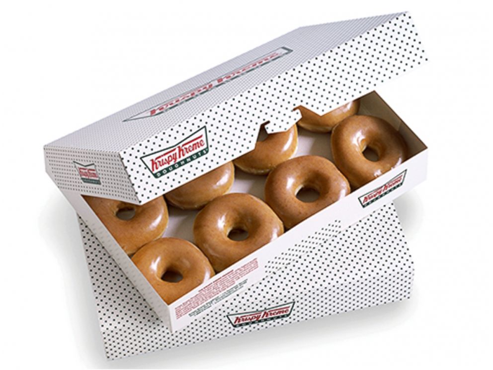 PHOTO: Krispy Kreme is selling a second dozen of donuts for 77 cents, after purchase of the first on July 11.