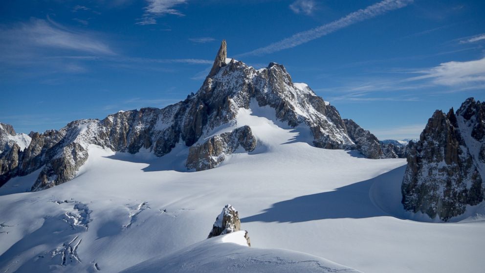 Mont Blanc is Europe's highest mountain.