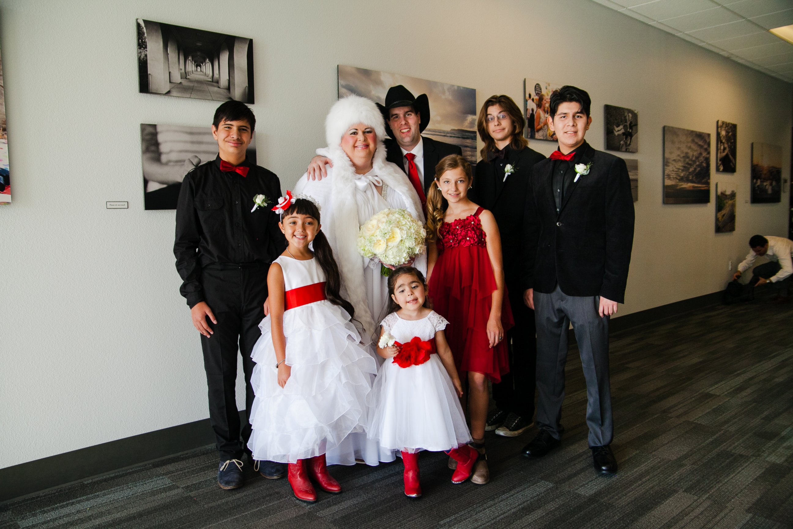 PHOTO:Lesko and Nielsen's had an all-autism wedding party. 