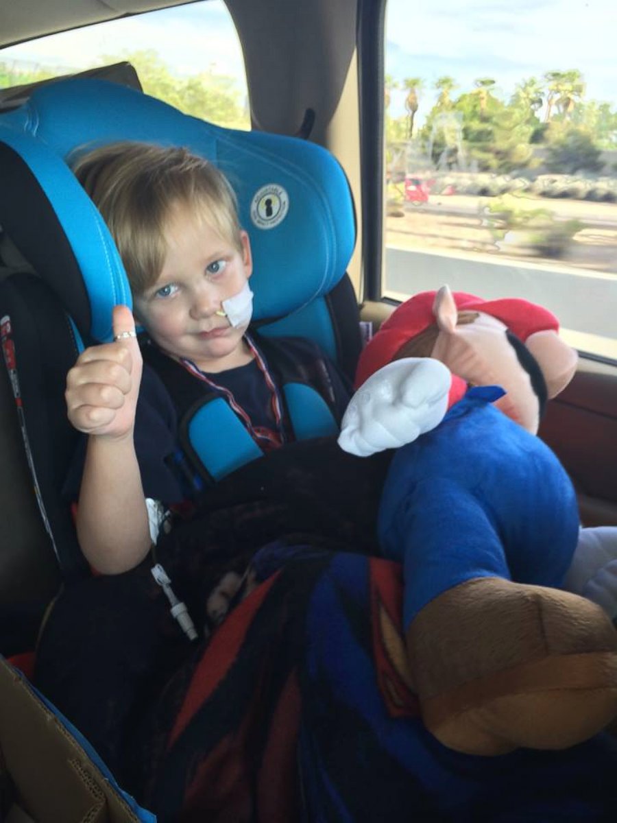 PHOTO: Logan was diagnosed with a brain tumor in June 2014.
