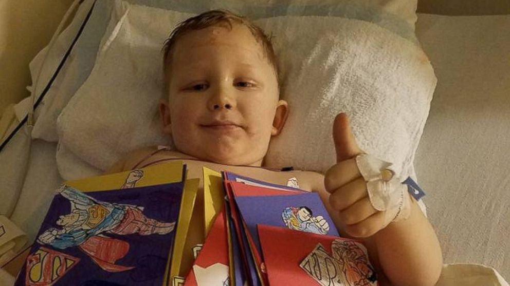 PHOTO: Logan Green, 6, received his second brain surgery on March 17.