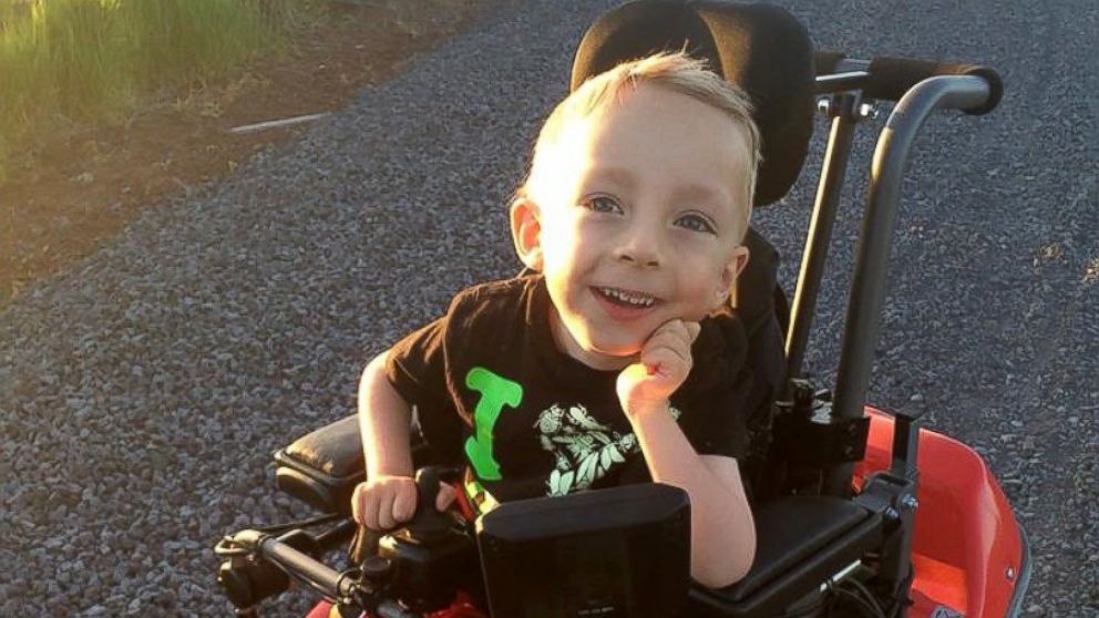Logan Roninger got his first power wheelchair when he was 2 years old.
