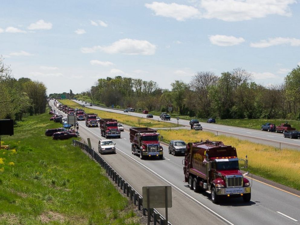 590Strong Truck Convoy Honors Moms, MakeAWish Foundation ABC News