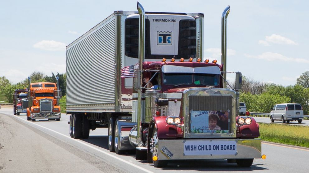 590Strong Truck Convoy Honors Moms, MakeAWish Foundation ABC News