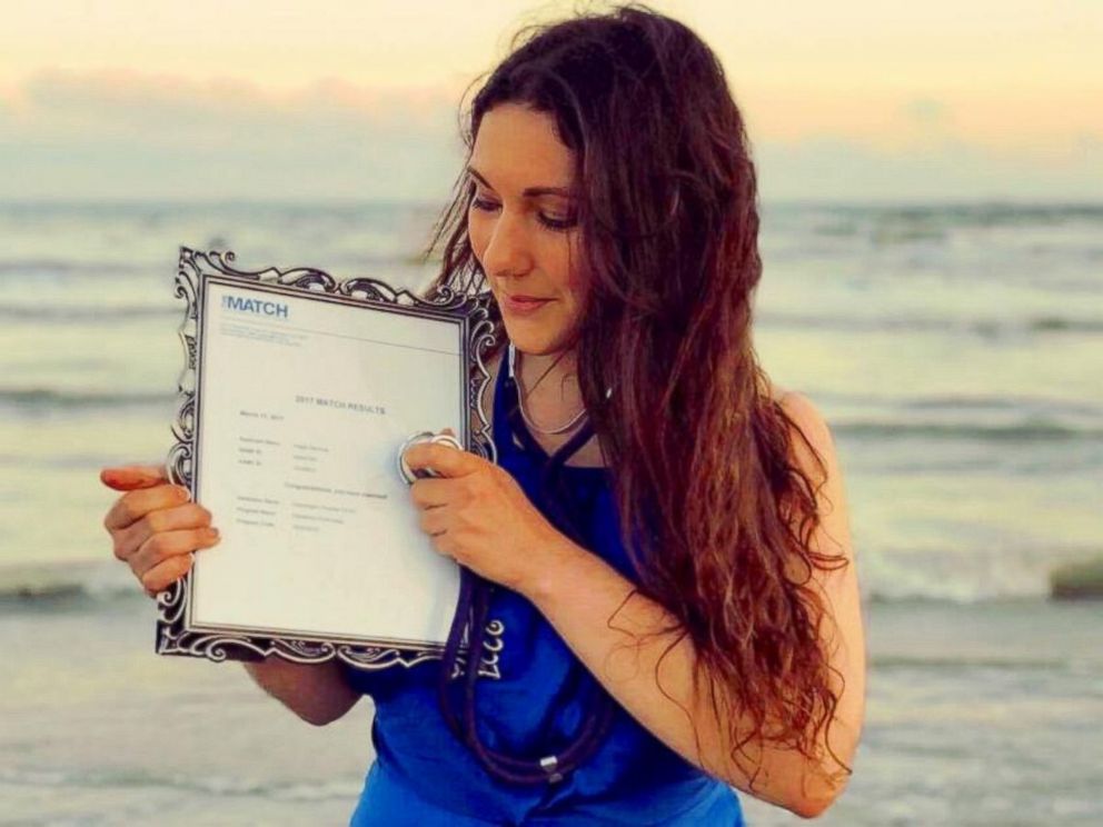 PHOTO: Medical student Angie Hamouie is throwing herself a "graduwedding" instead of a graduation party to celebrate the culmination of her studies from the University of Texas in Galveston.