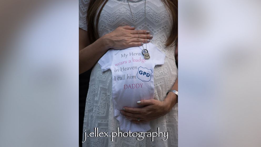 PHOTO: After Meghan Jacobs's husband Allen, a Greenville Police Officer, was killed in the line of duty on March 18, 2016, his force honored him in a maternity shoot.