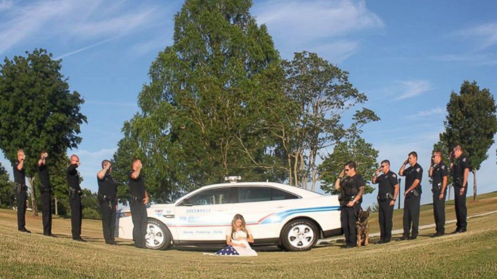 PHOTO: After Meghan Jacobs's husband Allen, a Greenville Police Officer, was killed in the line of duty on March 18, 2016, his force honored him in a maternity shoot.