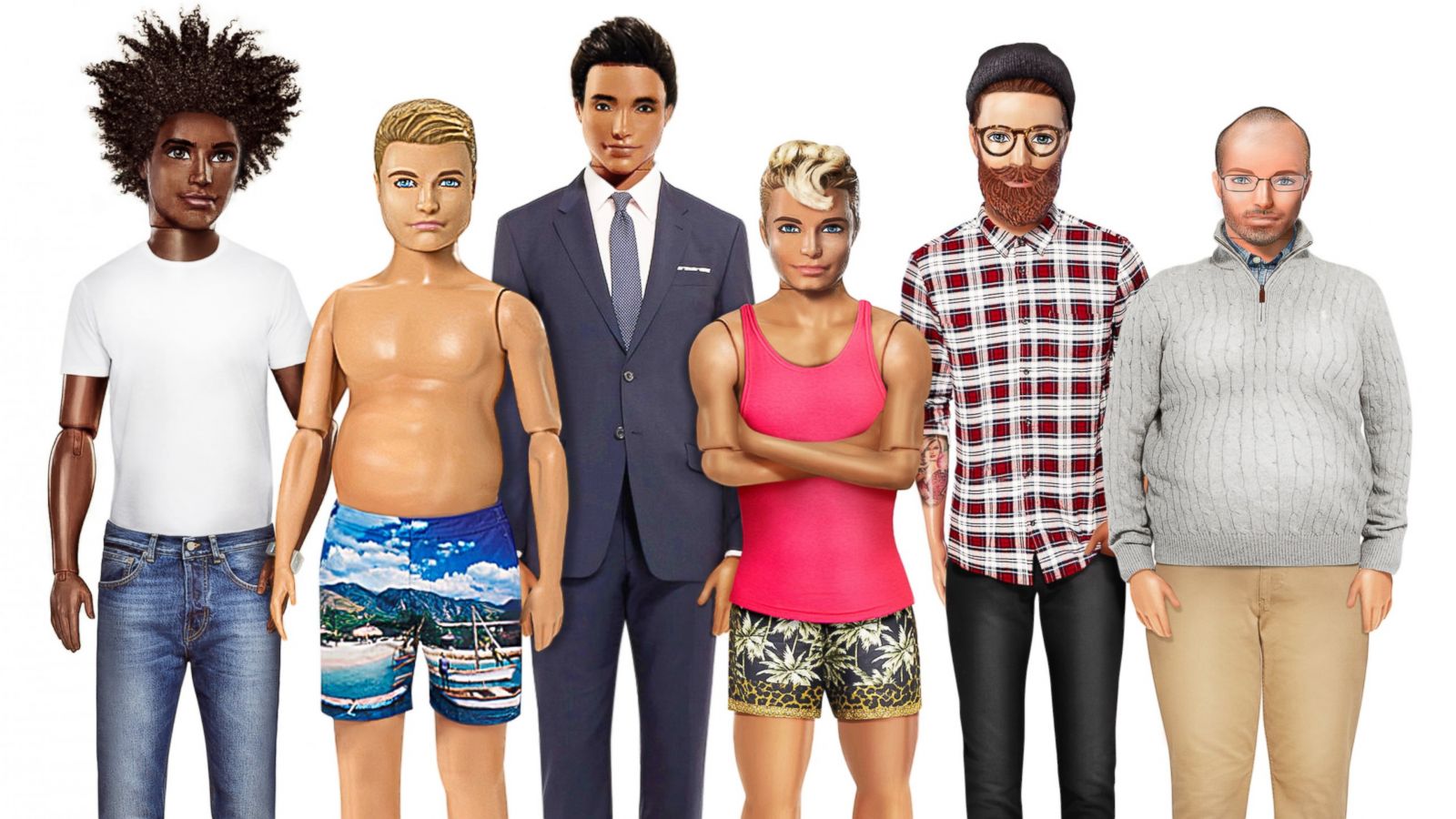 ken doll over the years