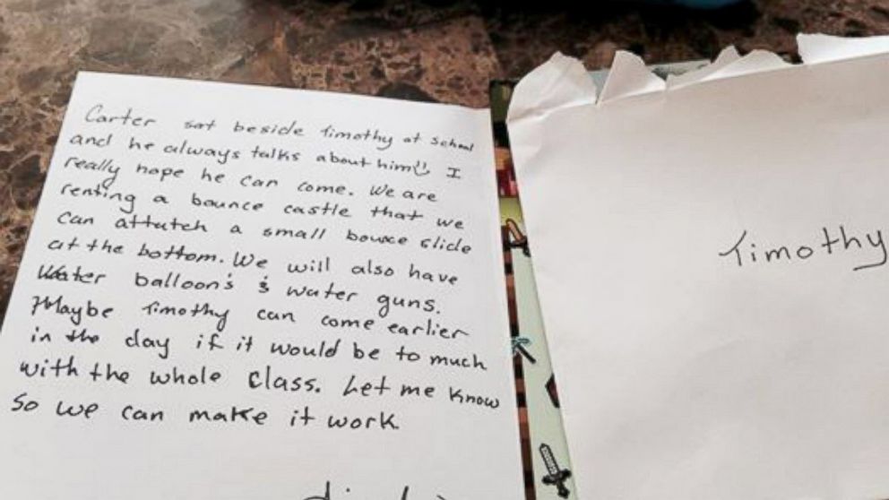 Mom Moved To Tears By Birthday Party Invitation Sent Home With Her