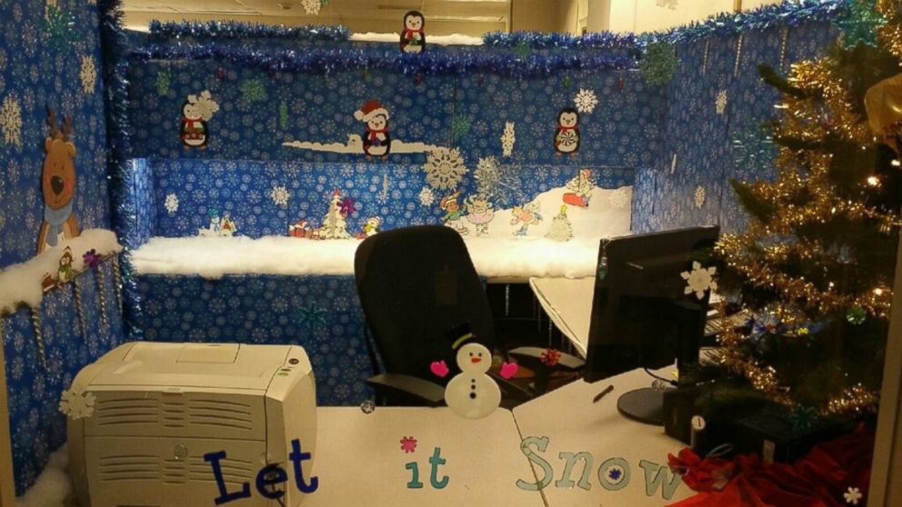 winter wonderland office decorations