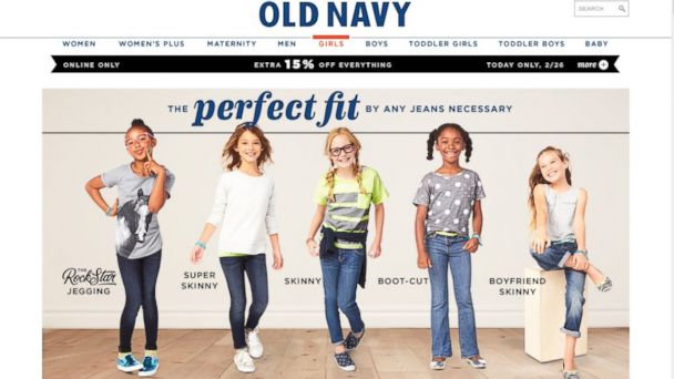 Catastrophe cocaine reservoir Should Old Navy Advertise 'Boyfriend' Jeans to Kids? - ABC News