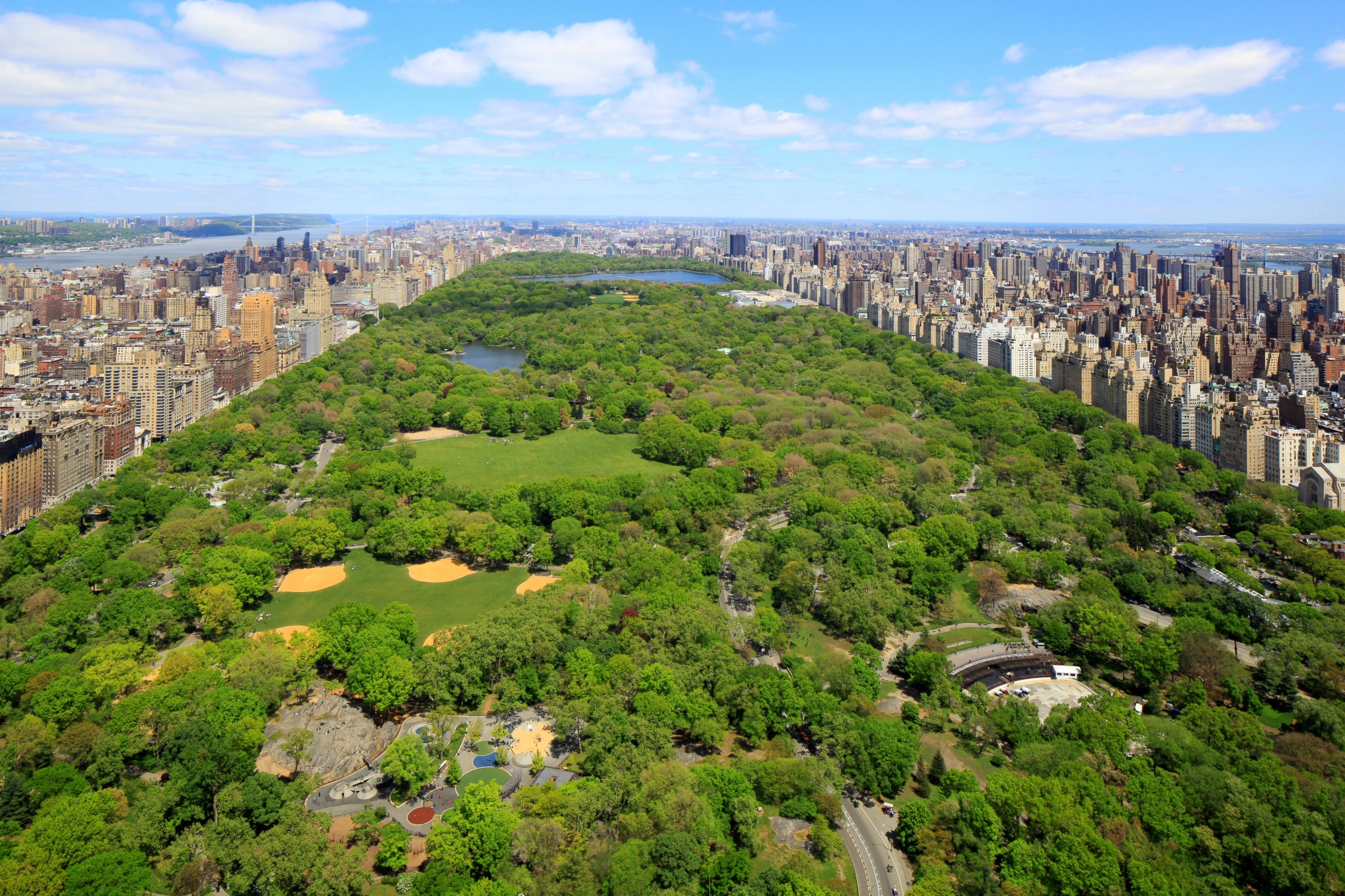 PHOTO: View of Central Park from a model apartment inside the luxurious One57 building in New York City.