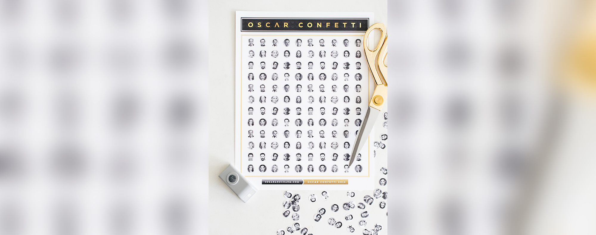 PHOTO: The Sugar and Charm blog created a Oscar Nominee Confetti D-I-Y, pictured here.