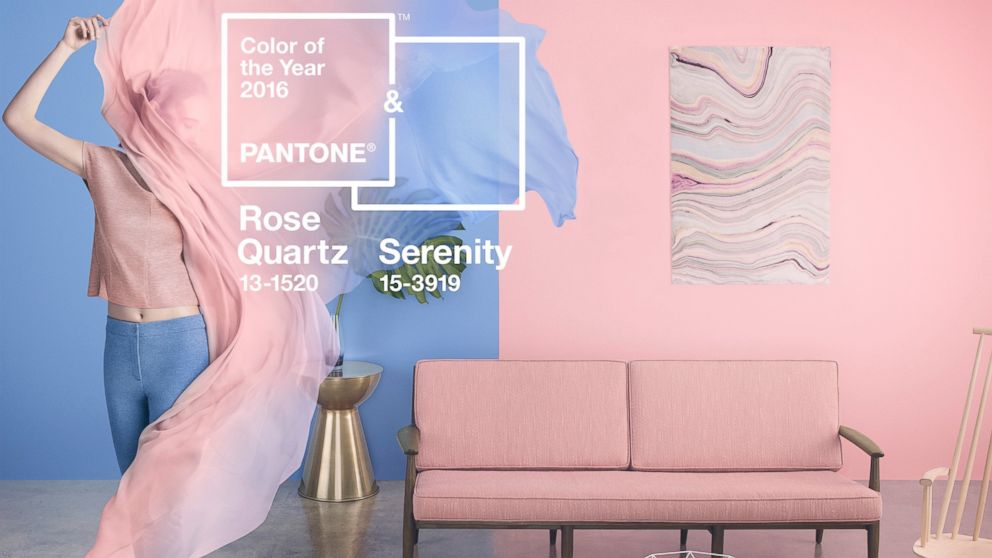 PHOTO: And the Pantone Color of the Year for 2016 is ... Serenity. And Rose Quartz.