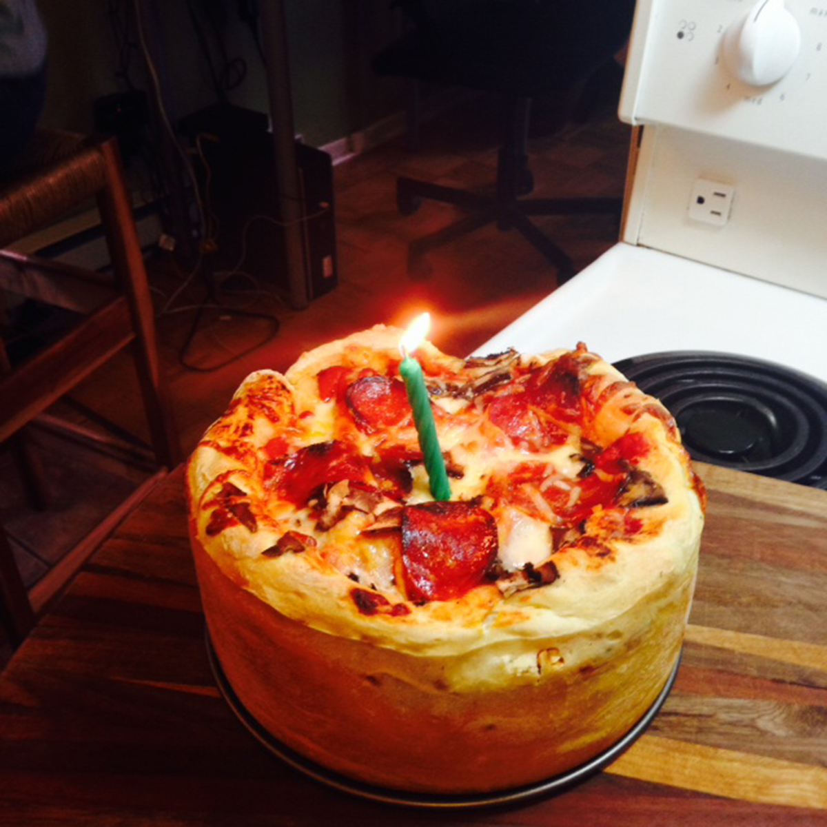 PHOTO: Pizza Birthday Cake