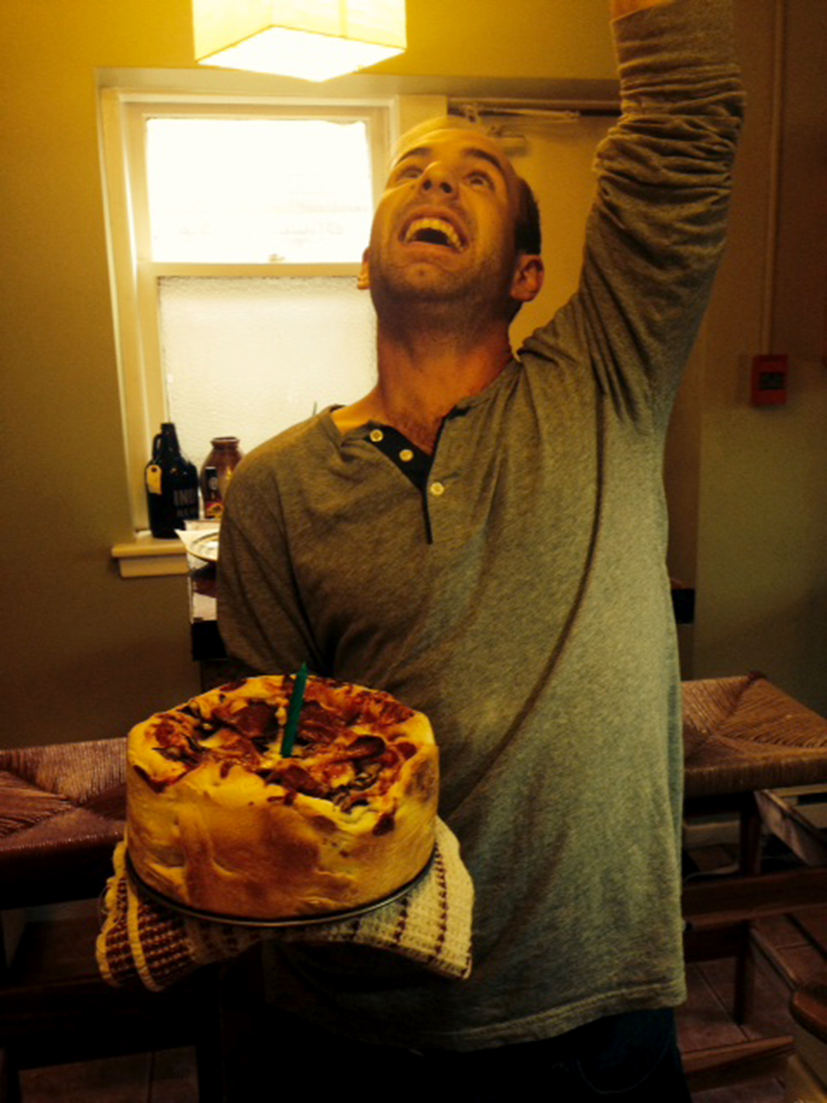 PHOTO: Pizza Birthday Cake