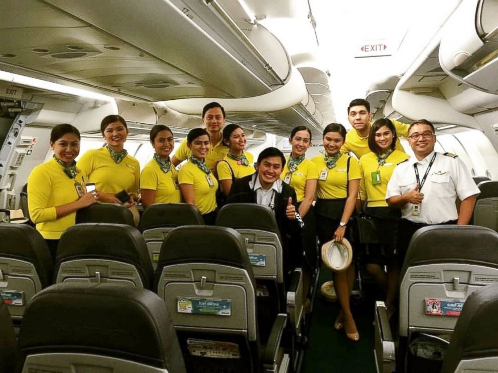 PHOTO: An undated photo of the flight crew who was on duty the day a passenger gave birth aboard a Cebu Pacific airplane.