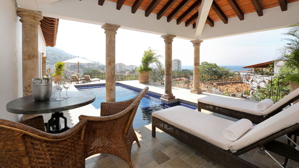 PHOTO: The pool at Casa Kimberly overlooks the city of Puerto Vallarta, Mexico.